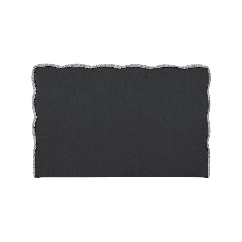 Deco Grey Boucle Fabric King Bed