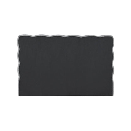 Deco Grey Boucle Fabric Queen Bed