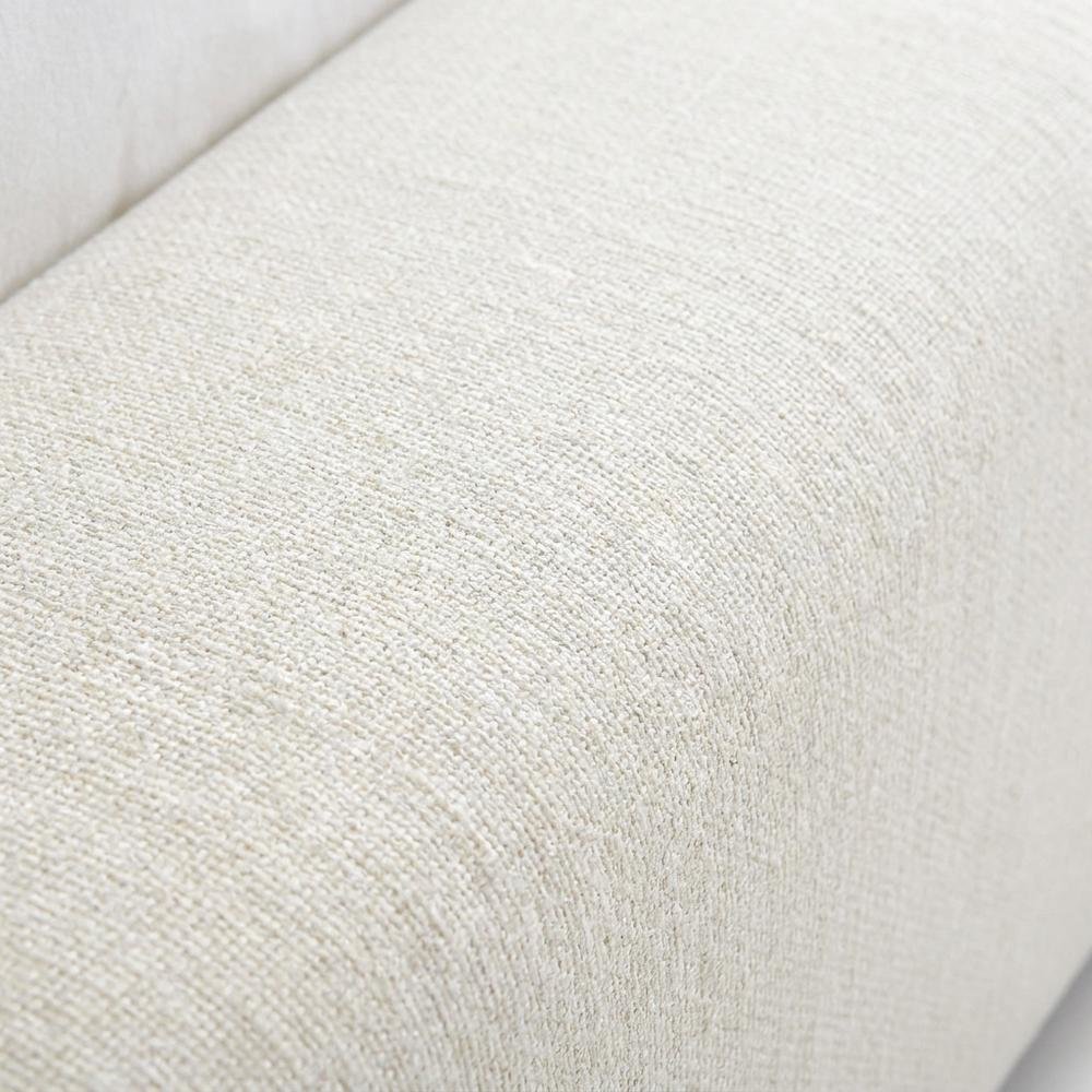 Linen Platform Bed Frame, with Storage, Cream Linen Textured Fabric, Queen
