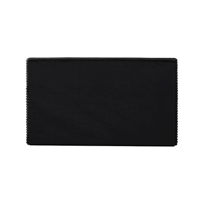Dexter Black Corduroy Fabric Full Bed