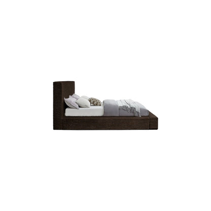 Dexter Brown Corduroy Fabric Full Bed