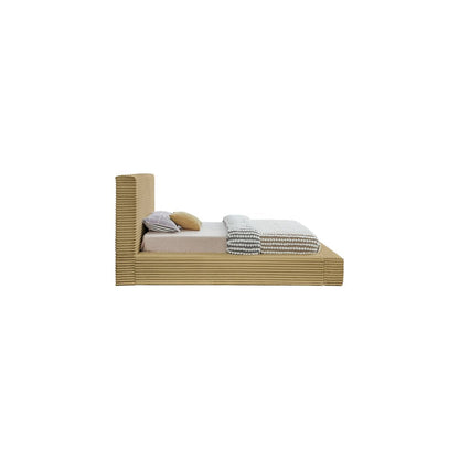 Dexter Camel Corduroy Fabric Twin Bed