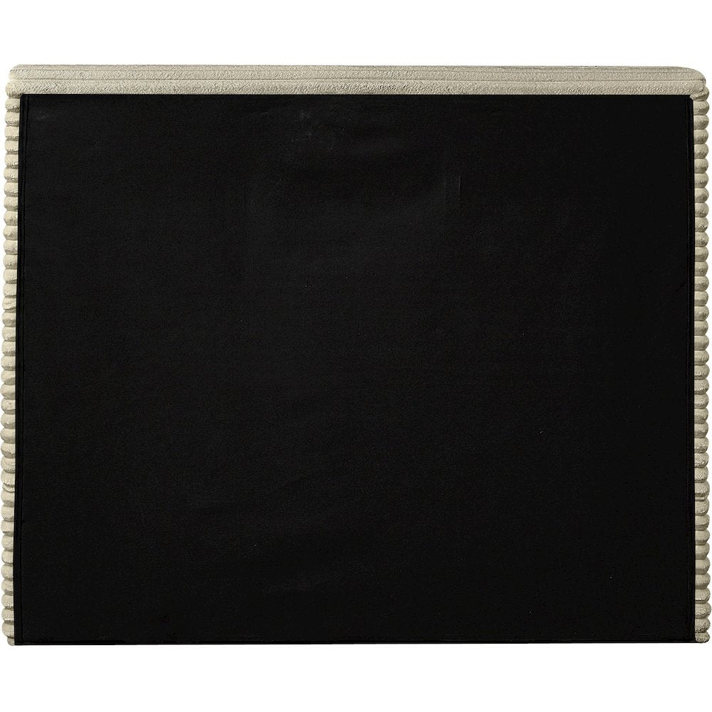 Dexter Cream Corduroy Fabric Twin Bed