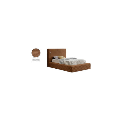 Dexter Saddle Corduroy Fabric Twin Bed