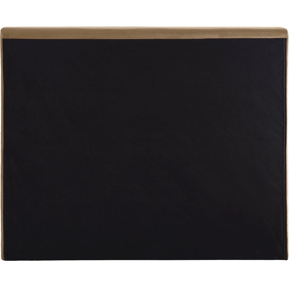 Dorian Beige Velvet Twin Bed