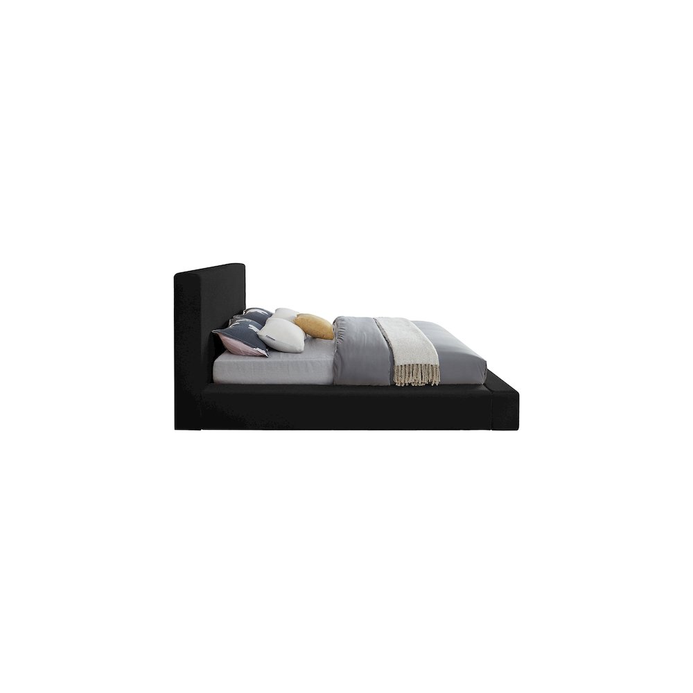 Dorian Black Velvet King Bed
