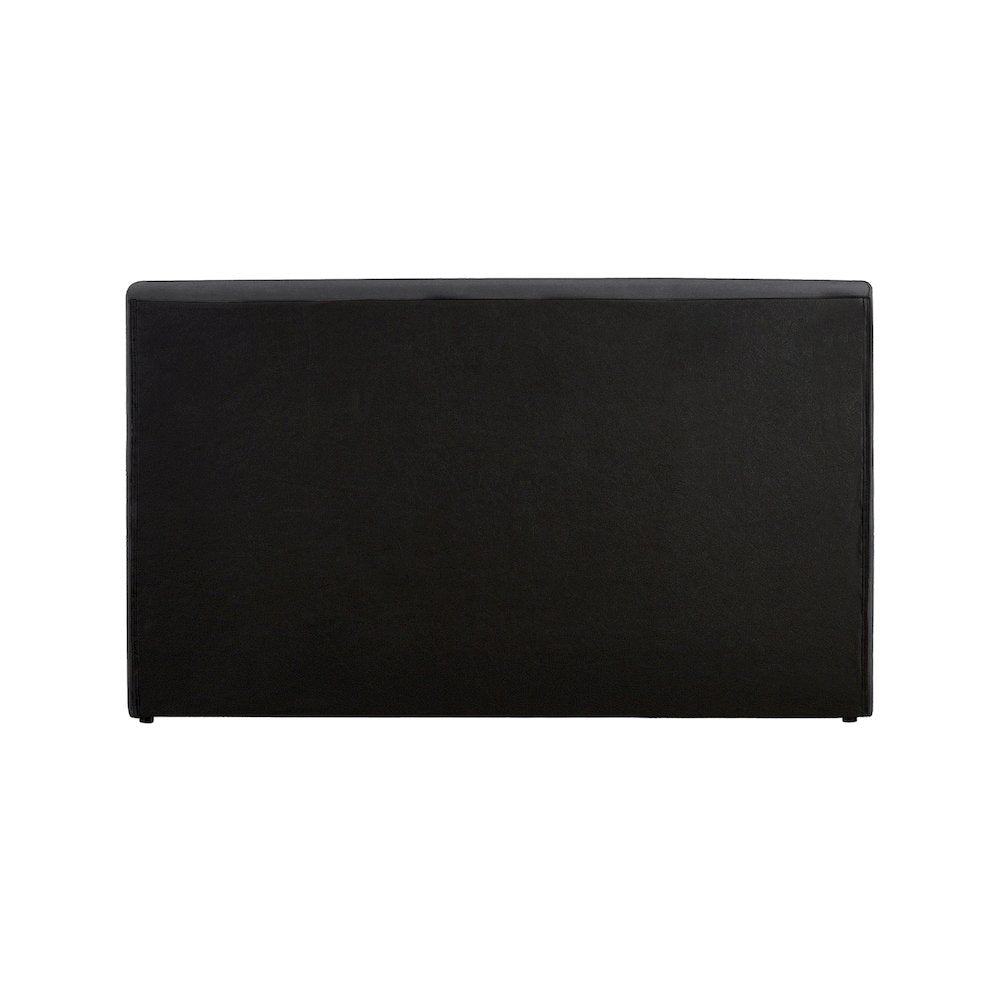 Dorian Black Velvet Queen Bed