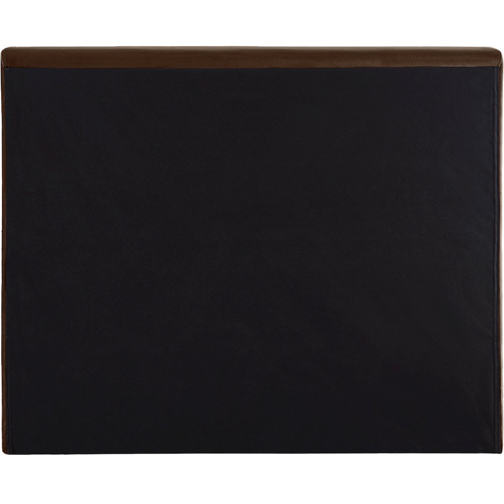 Dorian Brown Velvet Twin Bed