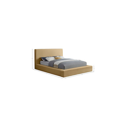 Dorian Camel Velvet Full Bed