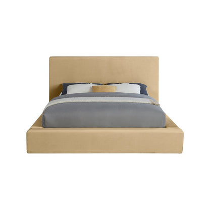 Dorian Camel Velvet Full Bed