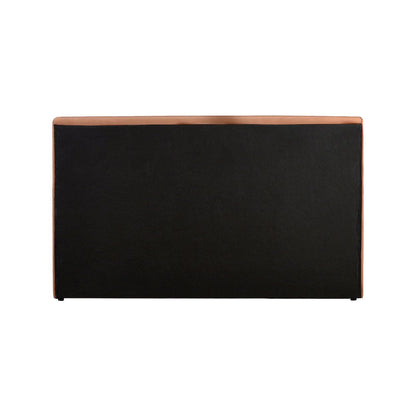 Dorian Cognac Velvet Queen Bed