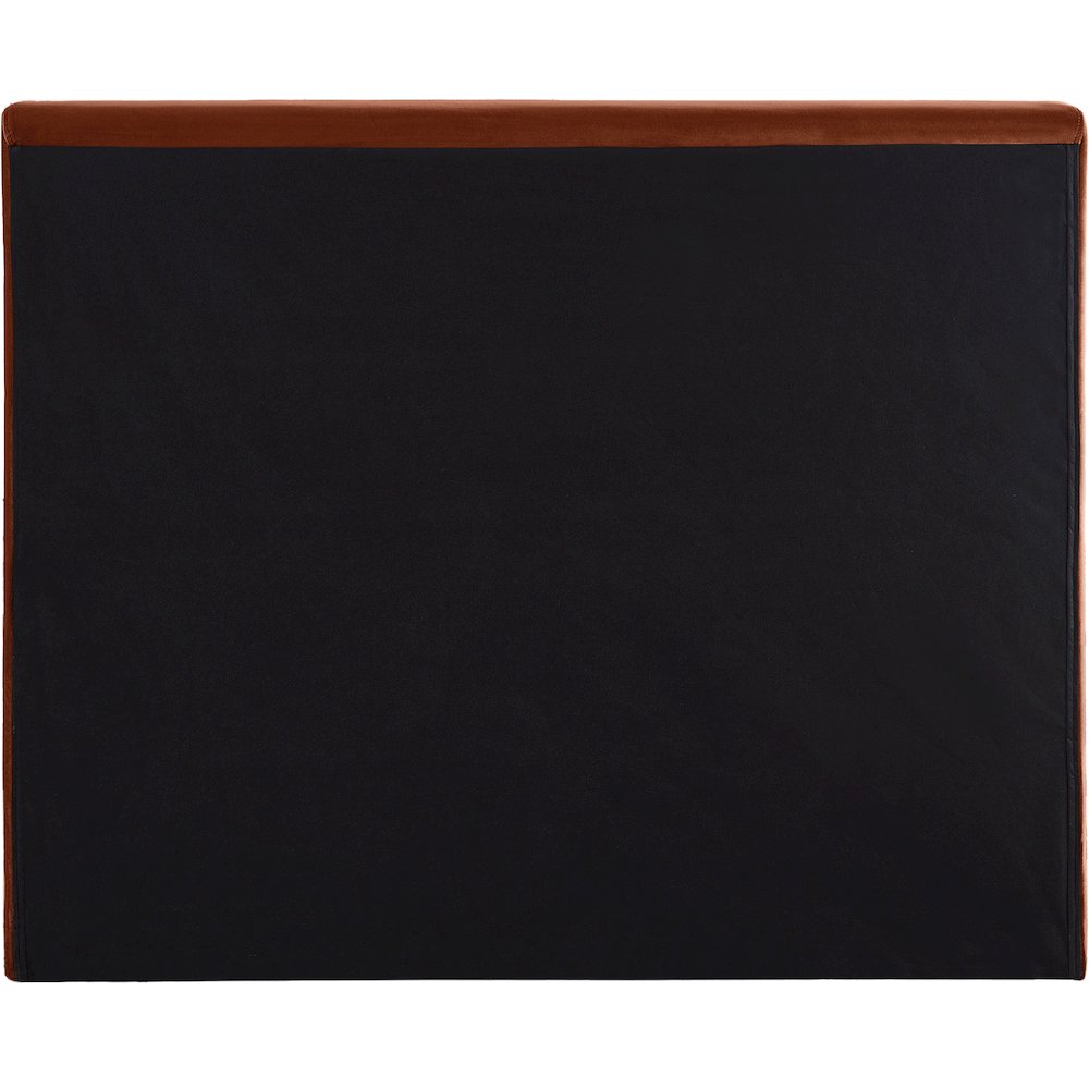Dorian Cognac Velvet Twin Bed