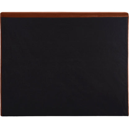 Dorian Cognac Velvet Twin Bed