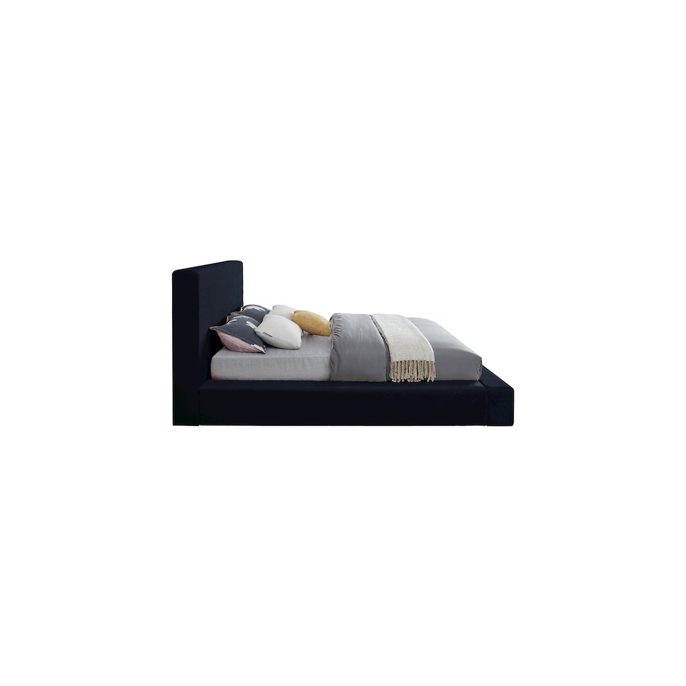 Dorian Navy Velvet King Bed