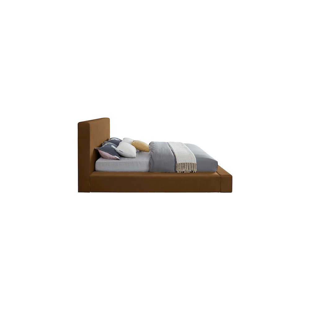 Dorian Saddle Velvet King Bed