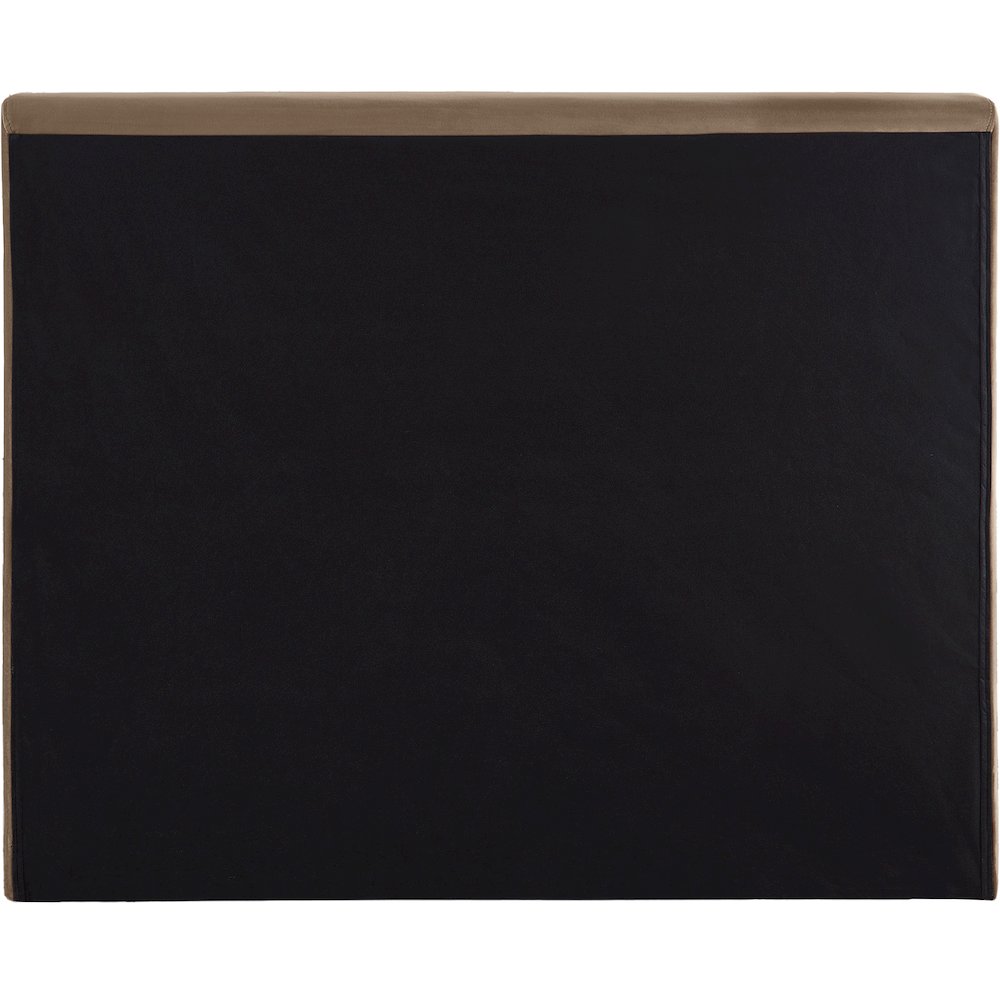 Dorian Taupe Velvet Twin Bed