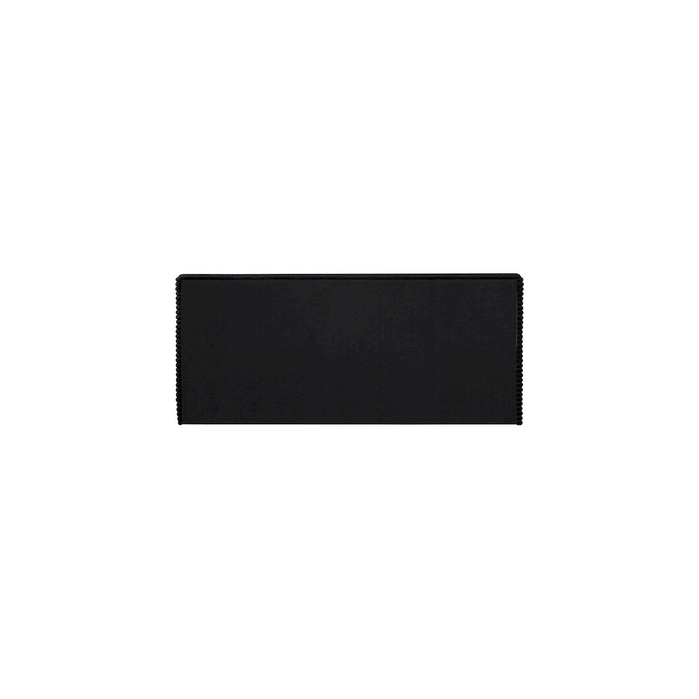 Drew Black Corduroy Fabric Full Bed