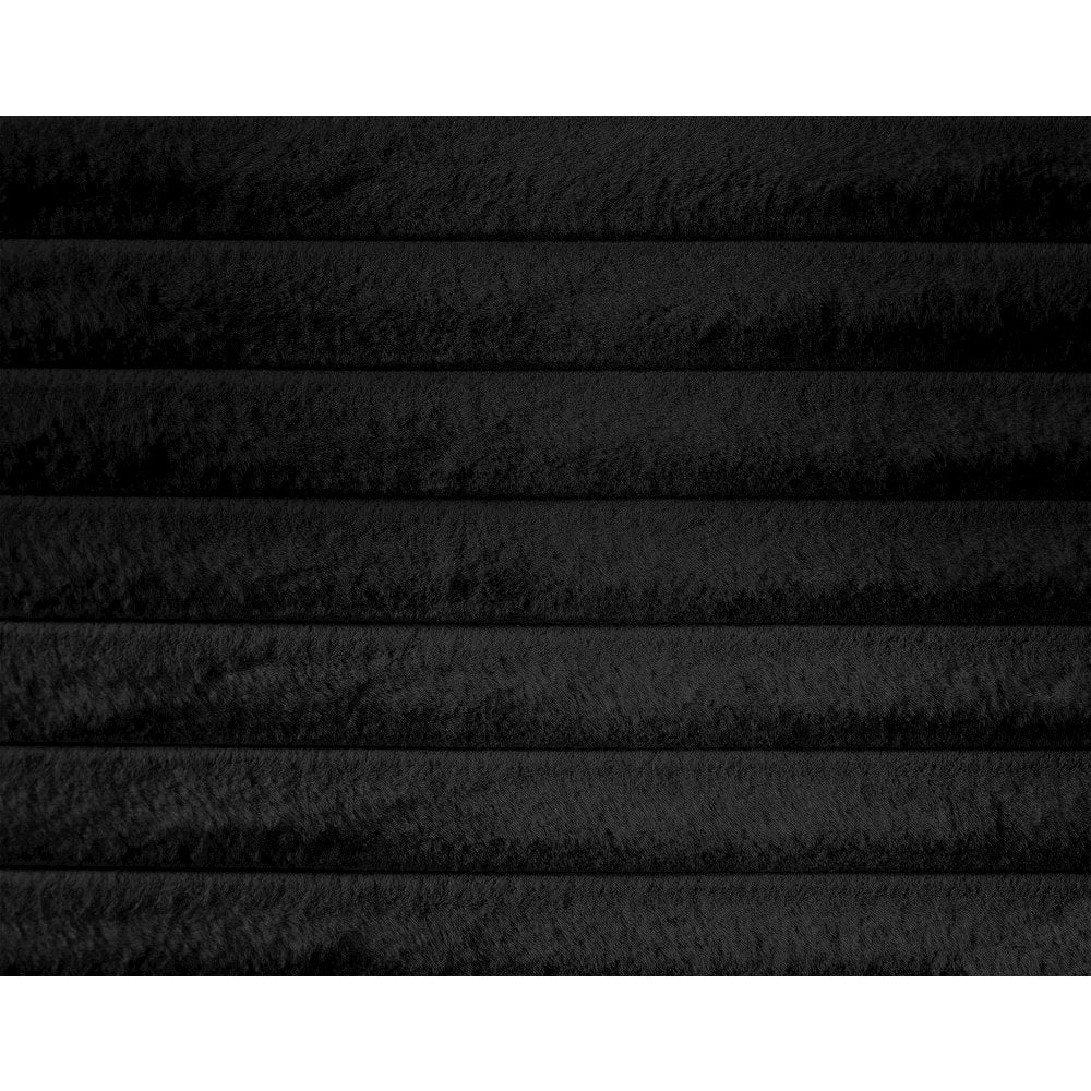 Drew Black Corduroy Fabric Full Bed