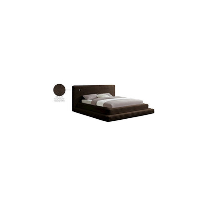 Drew Brown Corduroy Fabric King Bed