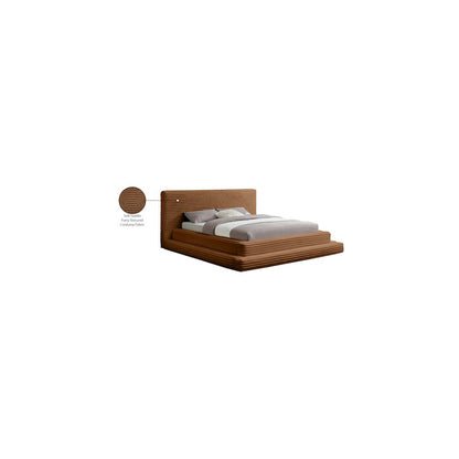 Drew Saddle Corduroy Fabric Full Bed