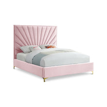 Eclipse Pink Velvet Queen Bed