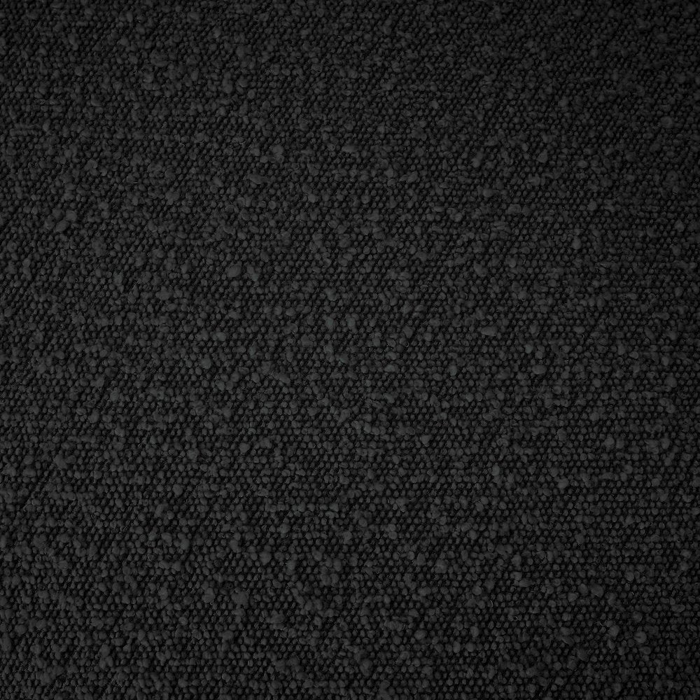 Eden Black Boucle Fabric Queen Bed