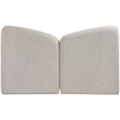 Elowen Beige Chenille Fabric Upholstered Full Bed