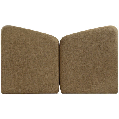 Elowen Brown Chenille Fabric Upholstered King Bed