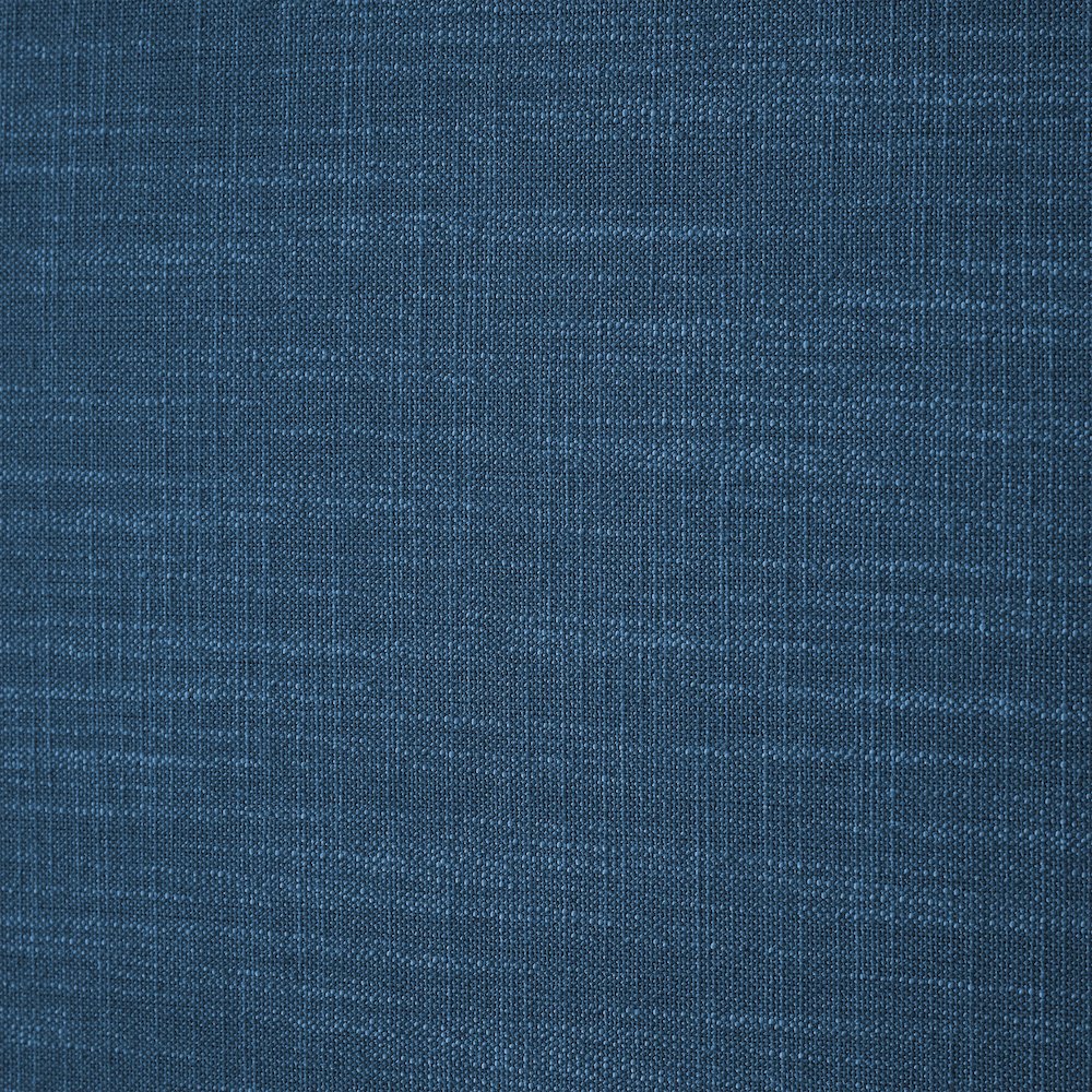 Emerson Navy Linen Textured Fabric Queen Bed