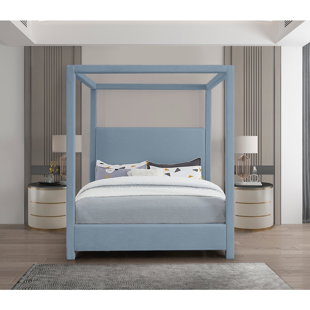 Emerson Sky Blue Queen Bed