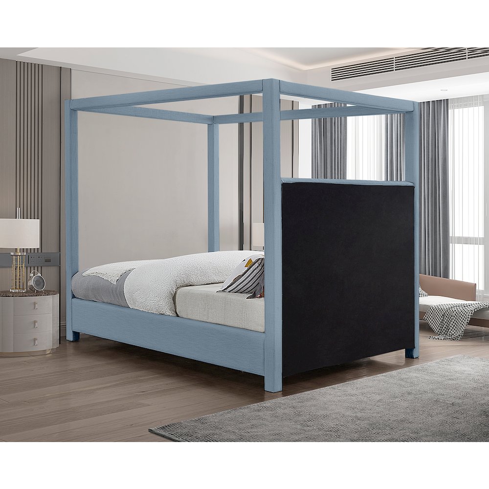 Emerson Sky Blue Queen Bed