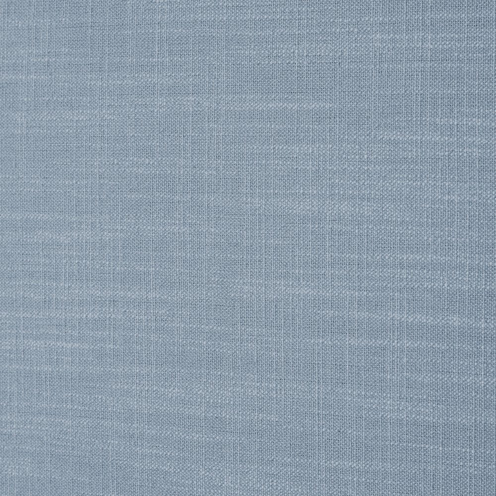 Emerson Sky Blue Linen Textured Fabric Twin Bed
