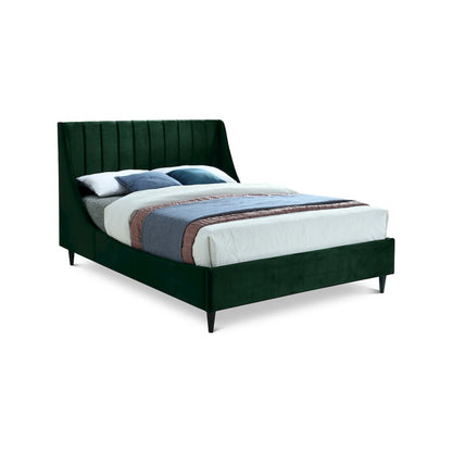 Eva Green Velvet King Bed