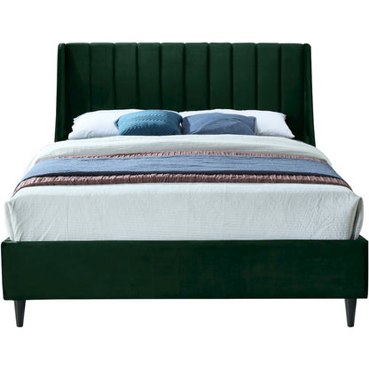 Eva Green Velvet King Bed