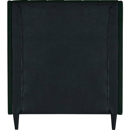 Eva Green Velvet Twin Bed