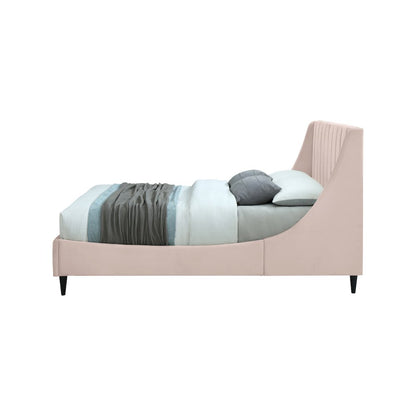 Eva Pink Velvet King Bed