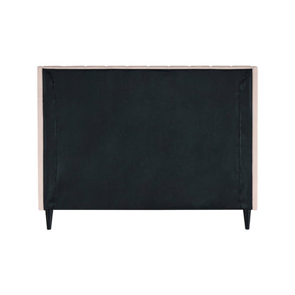 Eva Pink Velvet King Bed