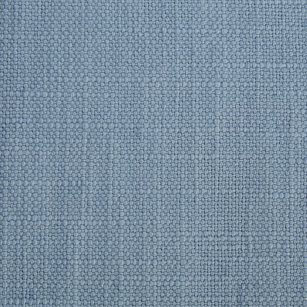 Felix Light Blue Linen Textured Fabric Queen Bed
