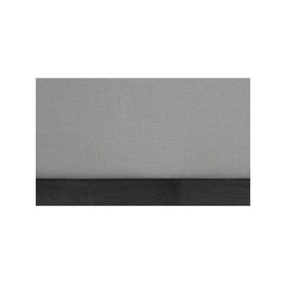 Flynn Grey Linen Textured Fabric King Bed