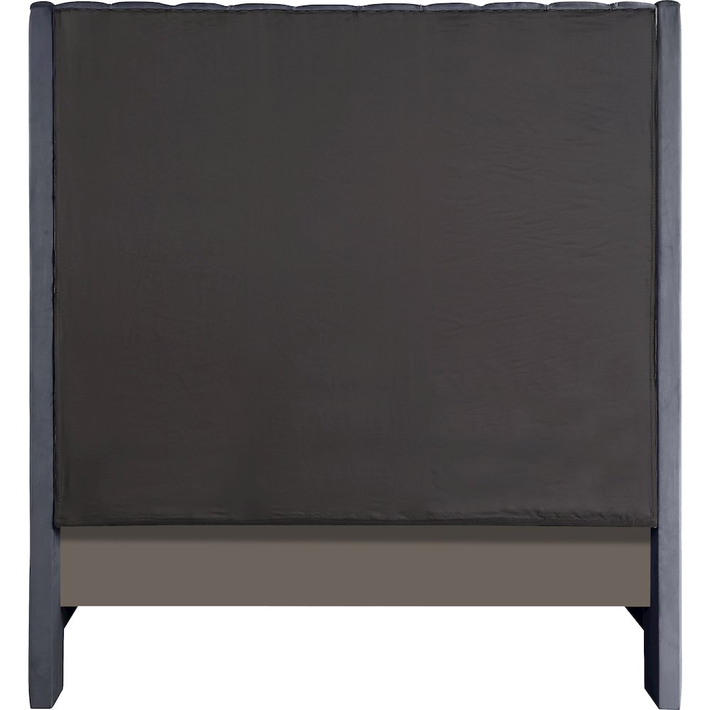 Fritz Grey Velvet King Bed