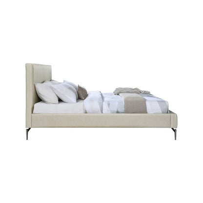 Gallo Beige Vegan Leather King Bed