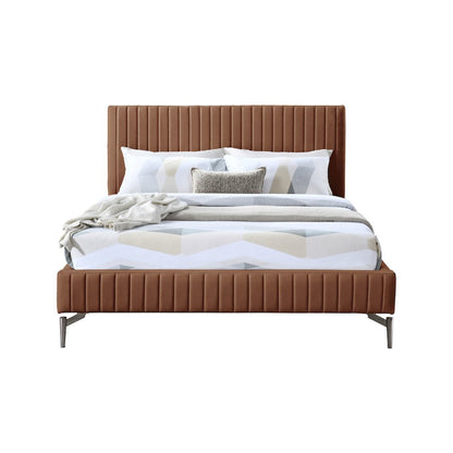 Gallo Cognac Vegan Leather Full Bed