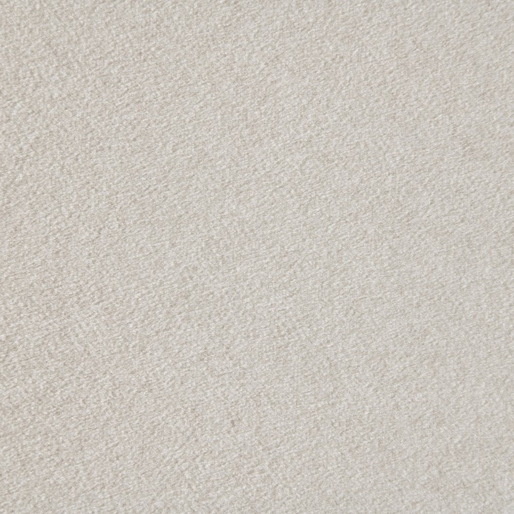 Gatsby Cream Mohair Velvet Upholstered Twin Trundle Bed