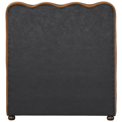 Gatsby Saddle Mohair Velvet Upholstered Twin Trundle Bed