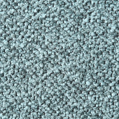 Gavin Blue Chenille Fabric Queen Bed