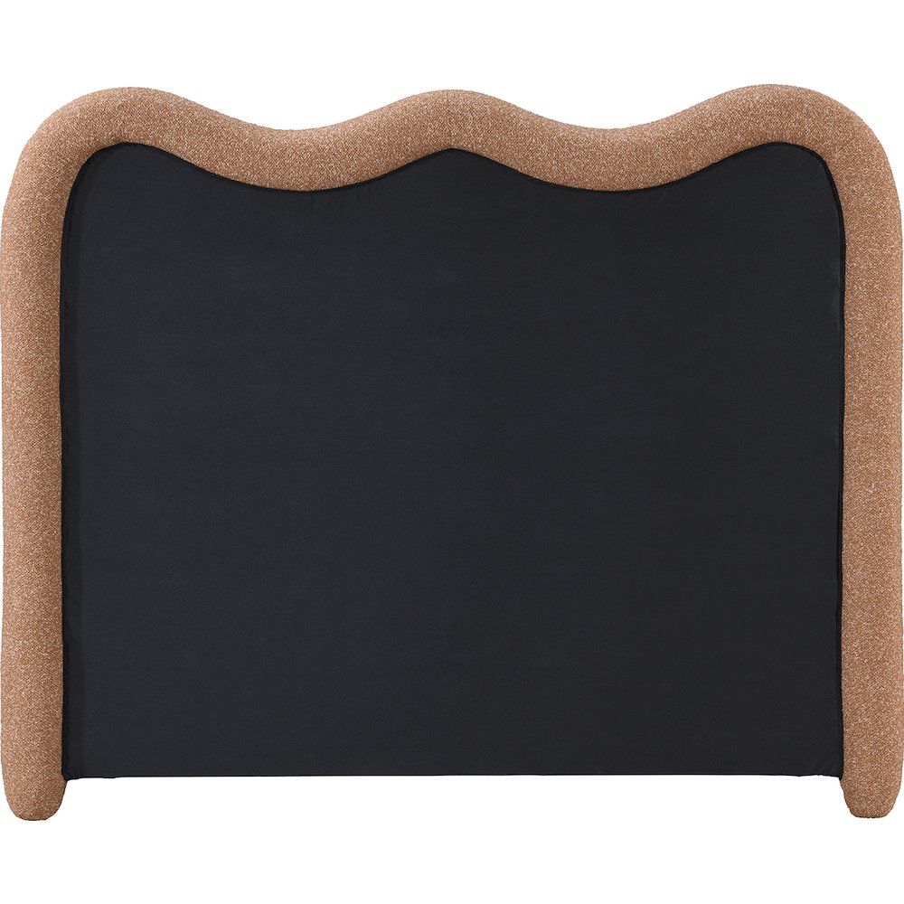 Gavin Cognac Chenille Fabric King Bed