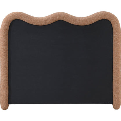 Gavin Cognac Chenille Fabric King Bed