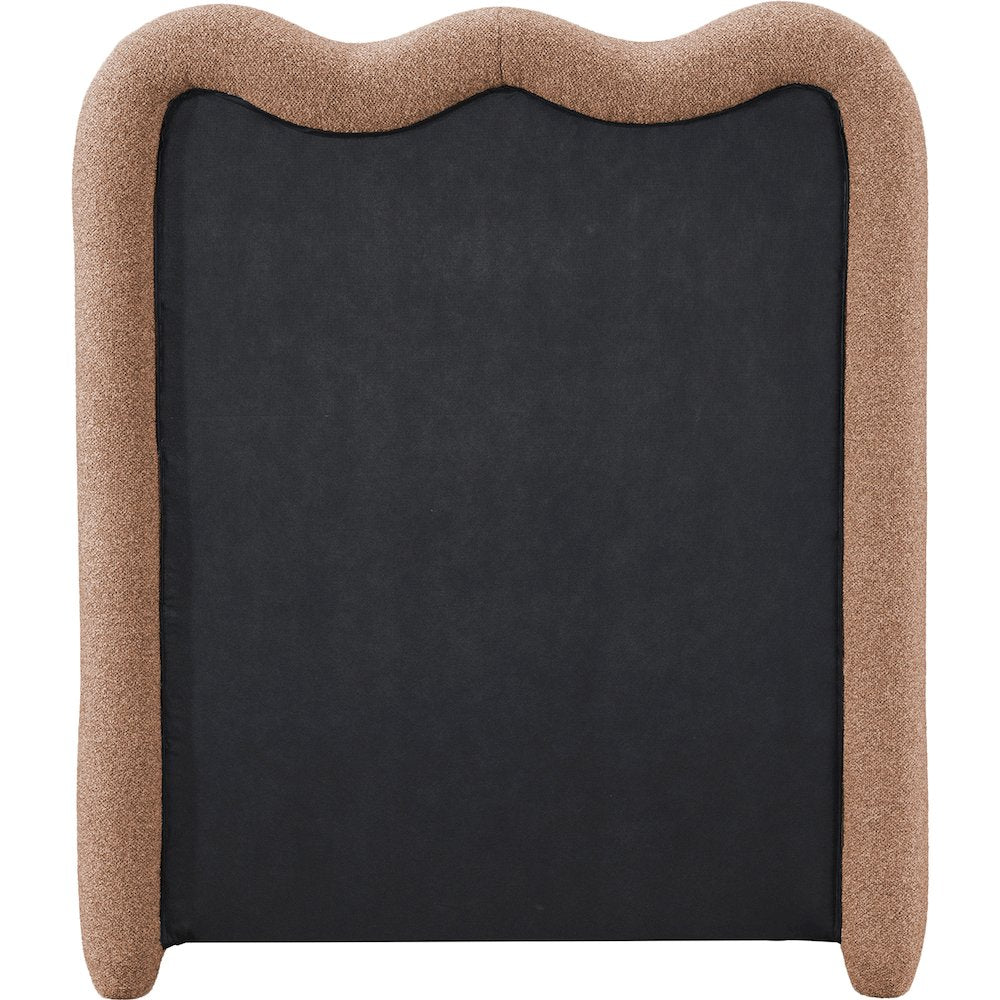 Gavin Cognac Chenille Fabric Twin Bed