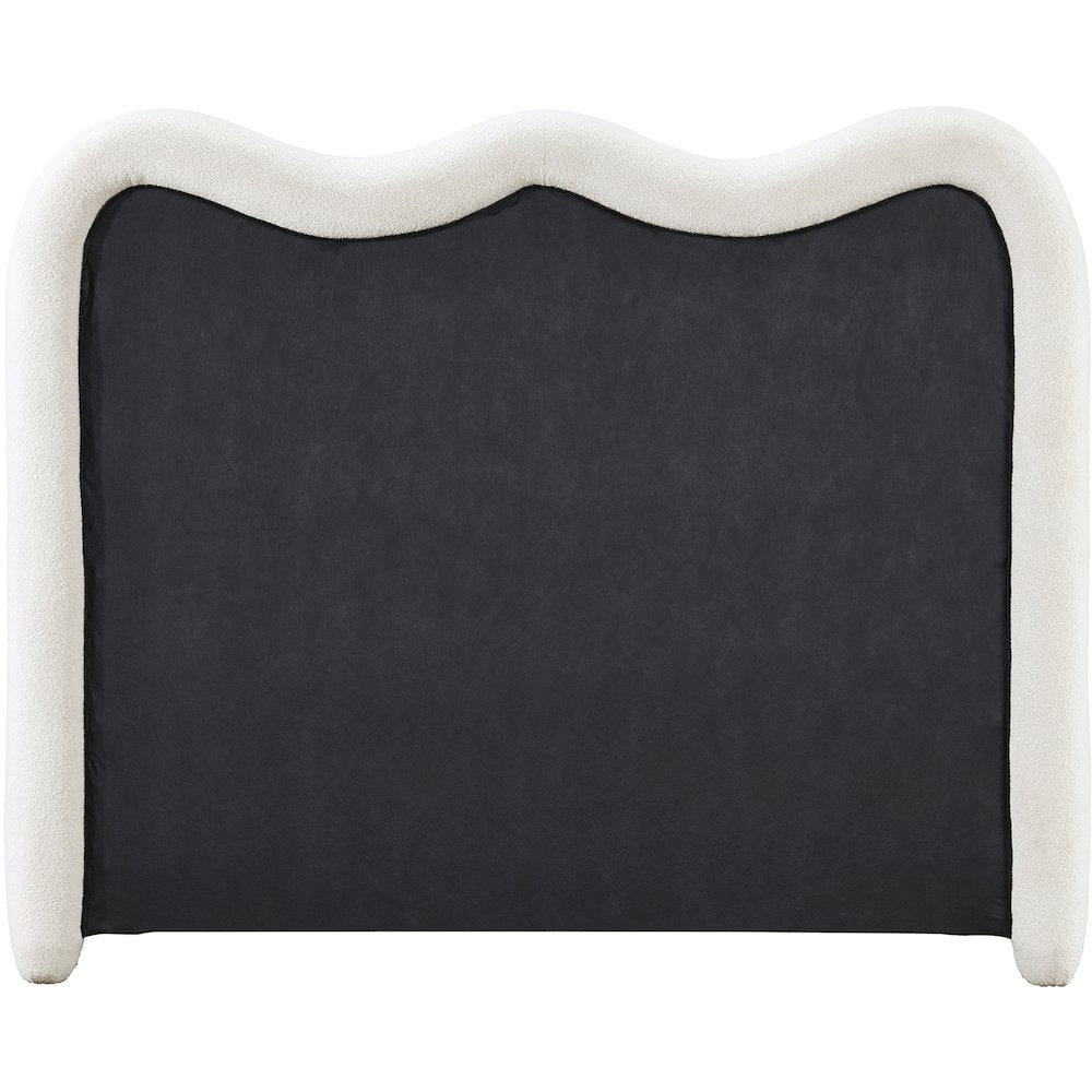 Gavin Cream Chenille Fabric Full Bed