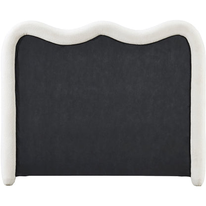 Gavin Cream Chenille Fabric Full Bed